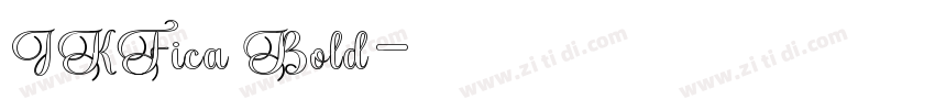 IKFica Bold字体转换